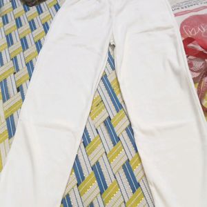 White Trouser Free Size