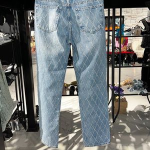 ZARA Rhinestone Straight Fit Denim