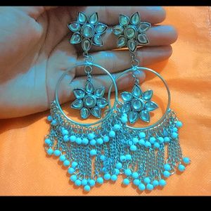 Silver earrings