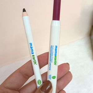 Mamaearth Hydra Matte Lip Crayon+Khol Combo