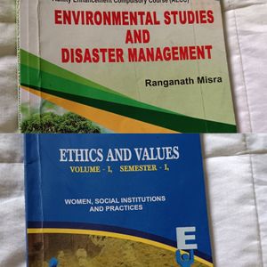 EVS and E. V 1st Semester Bsc Books