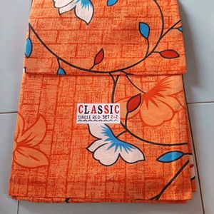 Single Bedsheet With Pillow Cover