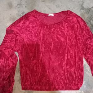 Zara Velvet Top