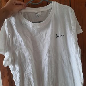 Basic White Tshirt From H&m
