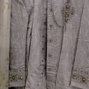 Classy Sherwani With Zardosi Work