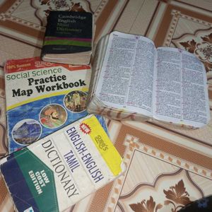 dictionary and books