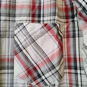 Moda Rapido White Checked Chequered Shirt