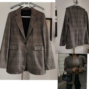 Zara Woman Checked  Blazer