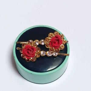 Rose Flower Hair Clips