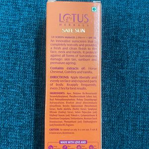 Lotus Herbals Mattegel Sunscreen