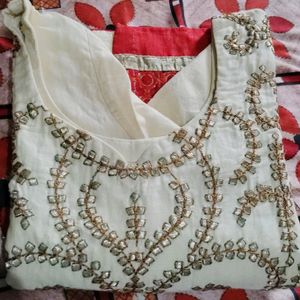 Full Front Embroidered Kurta