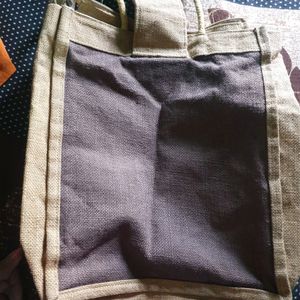 Khaki-brown Jute Bag