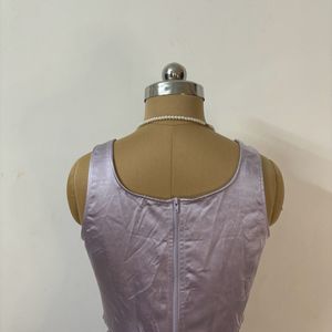 Pinteresty Lavender Boned Corset Top