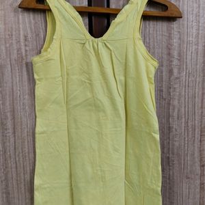 Casual Sleeveless Yellow Top (30-32) 💛💛