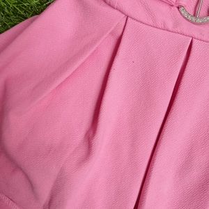 Pink Top Skirt Set For 2-3 Years Old