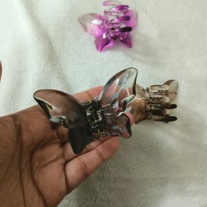 Korean Butterfly Crystal Clutchers/Hair Claws