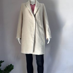 Creme Soft Fur Overcoat