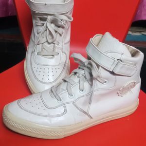 Roadster White Ankle Lengh Sneakers