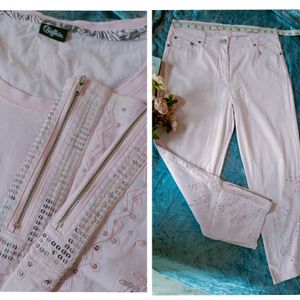 Beutiful Embroidery Pant With Top