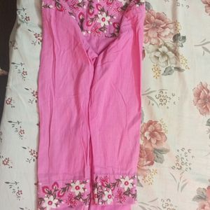 Pure Cotton Pink Kurta