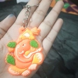 A Lord Ganesha Rubber keychain