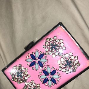 Forever New Beaded Clutch And Sling Bag