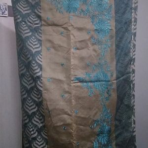 Formal Pretty Saree With Thread Work