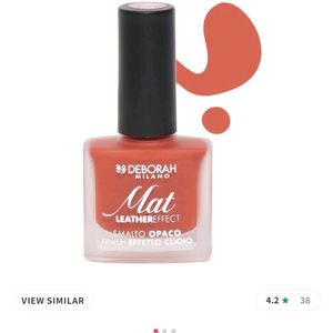 Matte Red Leather Finish Nail Paint