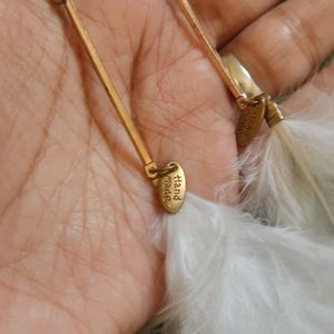 Hand Made Feather Earrings🪶🤍