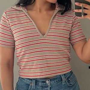 Zara Cropped Knit Wear Top