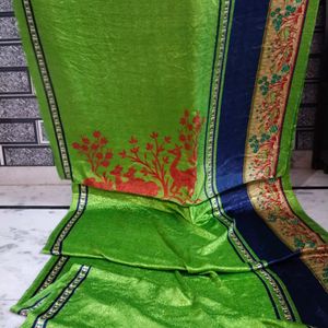 Green Colour Silk Saree