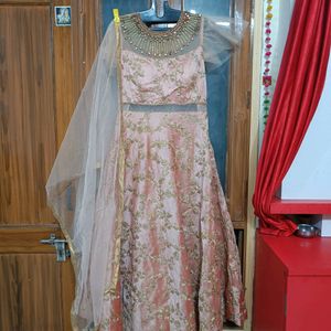 Wedding Or Partywear Fancy Heavy Dress