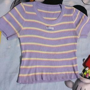 Lavender Crop Top