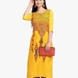 7Threads Yellow Kurti 💛