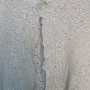 White Woolen Shrug