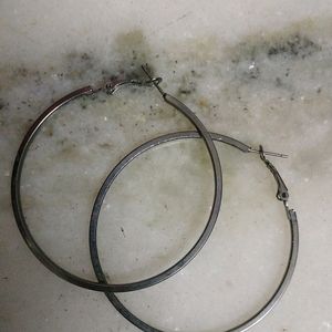 Silver Hoop Earrings