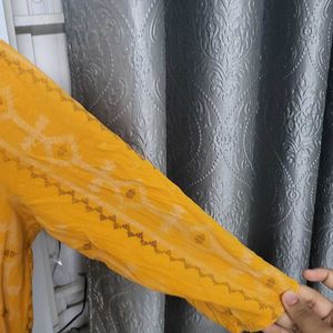 Straight Orange Kurti