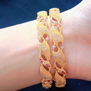 One Gram Gold Stone Bangles