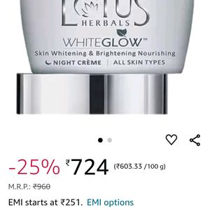 Lotus Herbals White Glow Face Cream