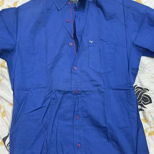 Navy Blue Spykar Party Shirt