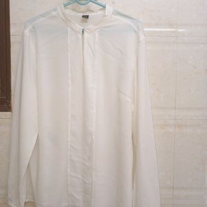 Off White Plus Size Shirt For Women's