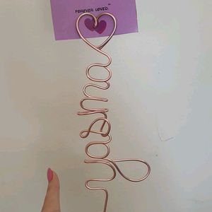 Handmade Name Wire Msg Gift 🎁