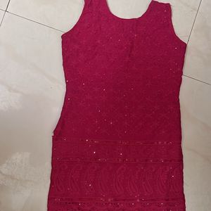 Chicken pink Kurti