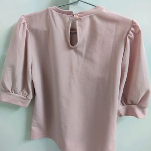 ❗Price Update❗Shein Puff Sleeve Peach Colour Top