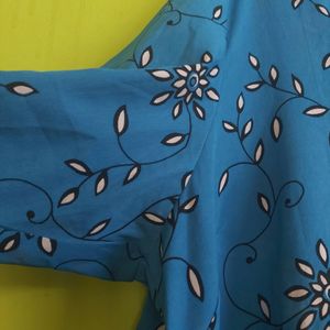 PlusS Blue Floral Print Tunic