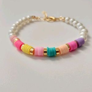 Handmade Fimo Beads Bracelet