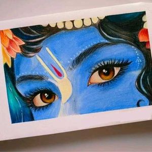 Radha Krishna Eyes Drawing