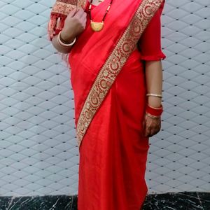 Red Beutiful  Saree