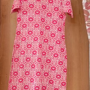 Daily Wear Pink Kurti For Girls