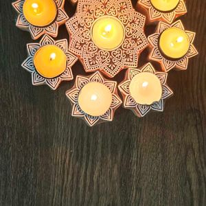 Wooden Candles : NEW STYLE RANGOLI